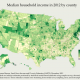 U.S. Census Bureau - Household Median Income by County