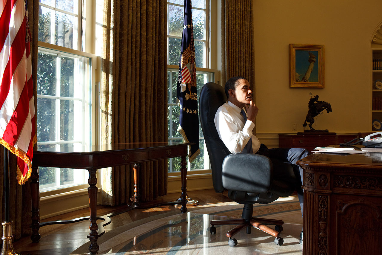 Barack Obama, 1st Day in the Oval Office
