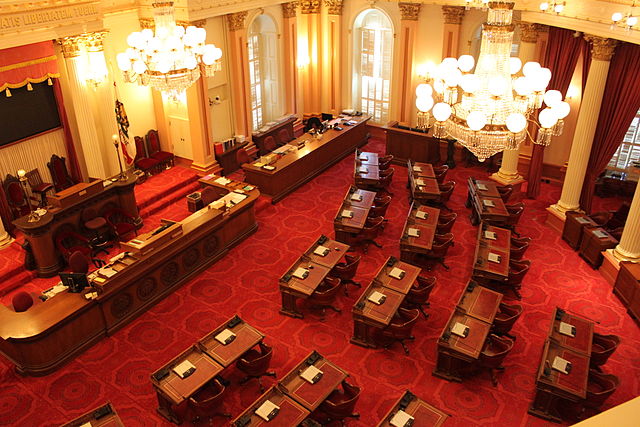 Senate Chamber at the California State Capitol