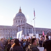 NoBanNoWall Rally at San Francisco City Hall, Feb. 4, 2017