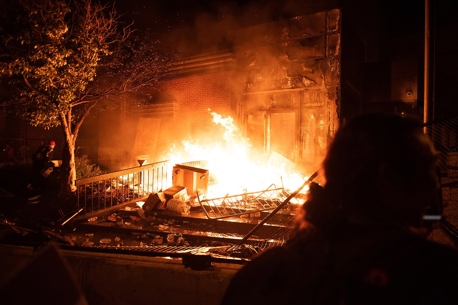 Burning Minneapolis Police Dept.