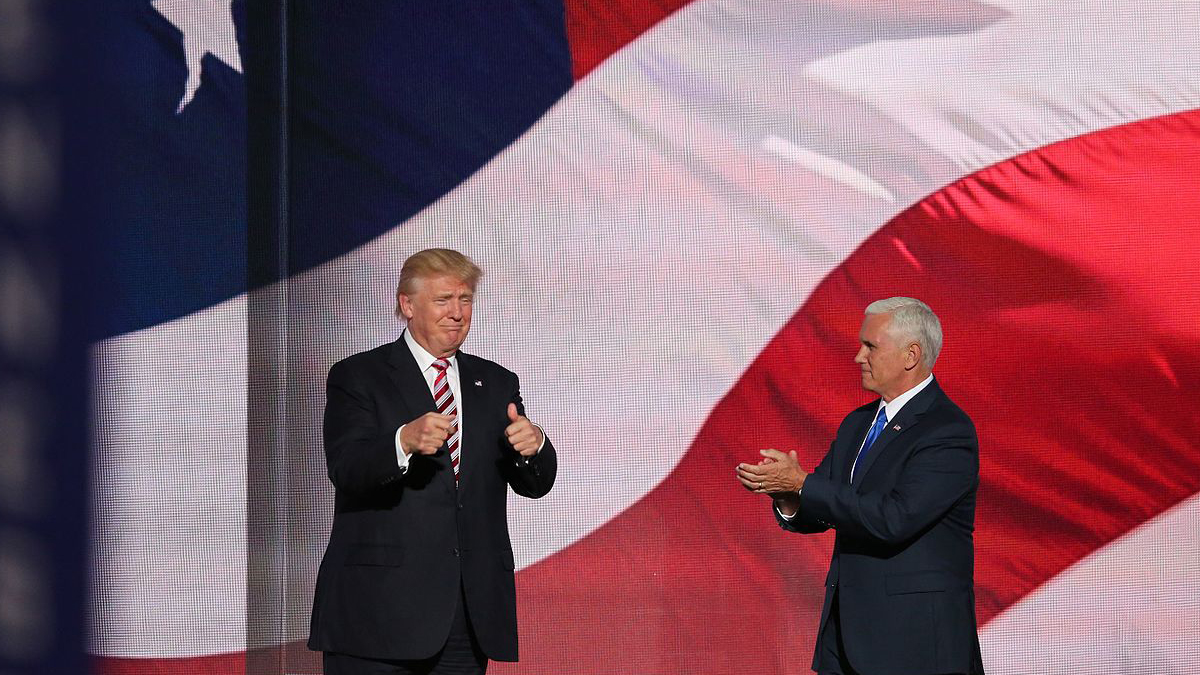 Donald Trump and Mike Pence at RNC