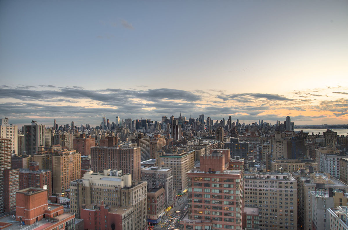 Southern Manhattan at sunset