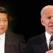 Composite of Xi Jingping and Joe Biden