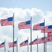 U.S. Flags at Washington Monument