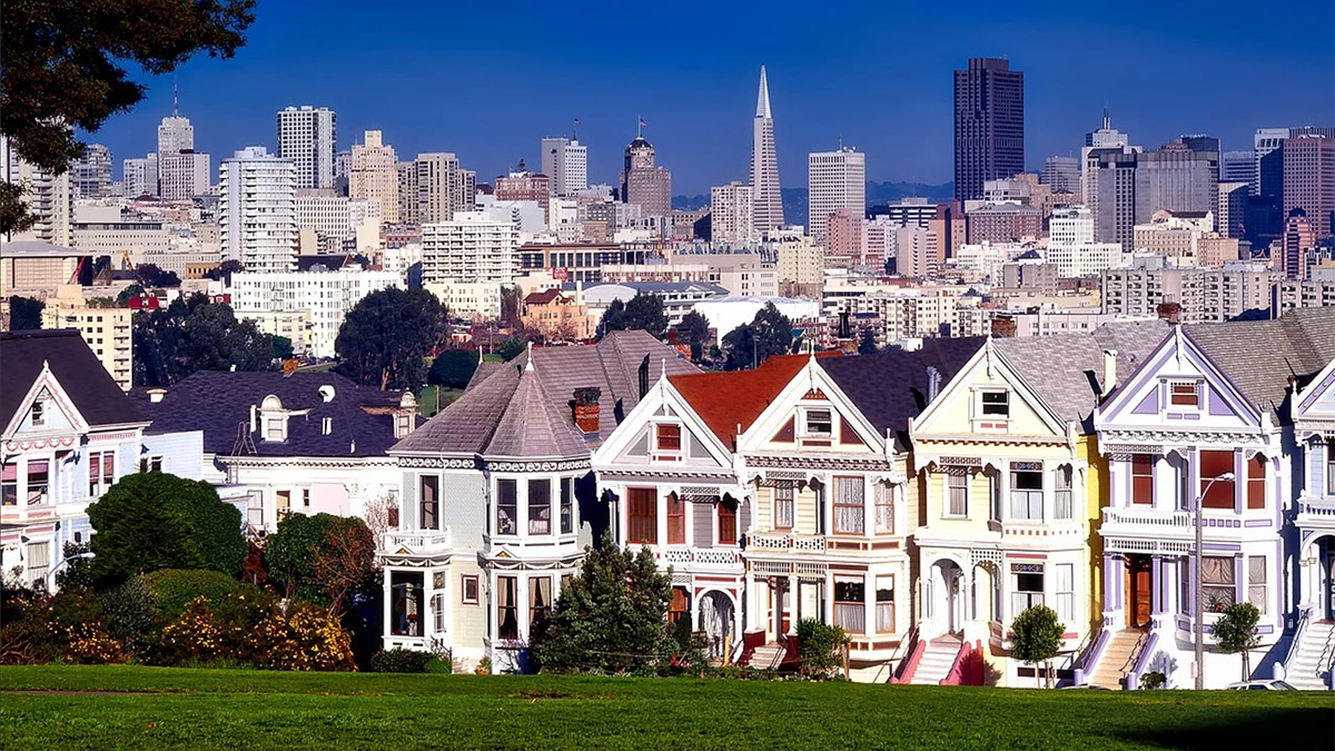 Victorian houses in San Francisco