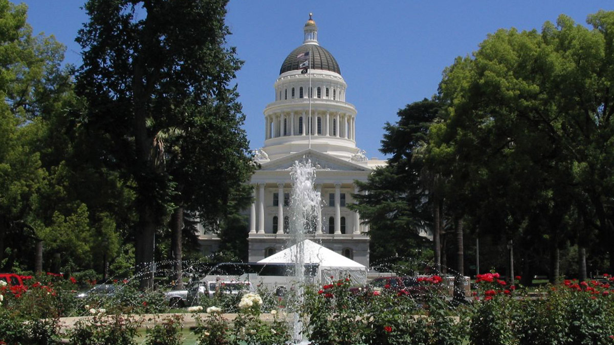 California's state capitol building, in Sacramento.