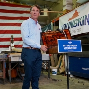 Glenn Youngkin campaigns in Virginia