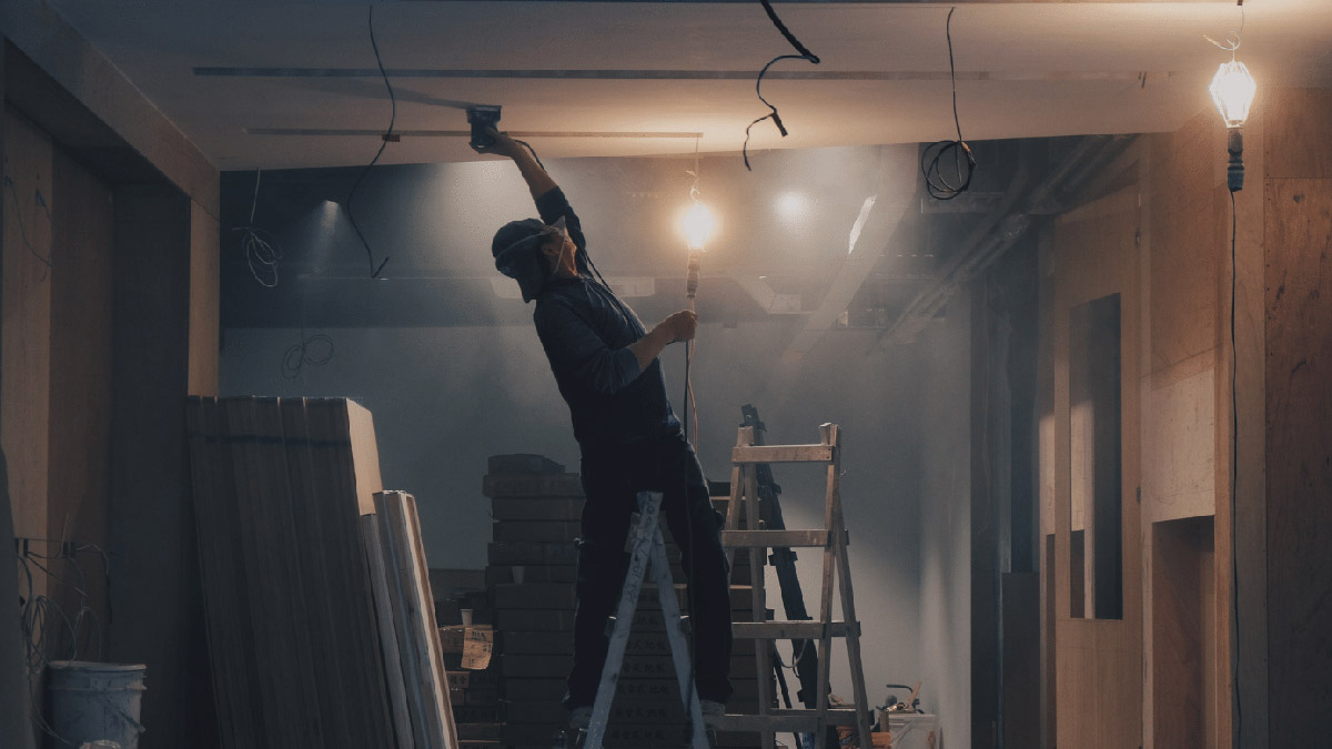 Worker in the construction trade