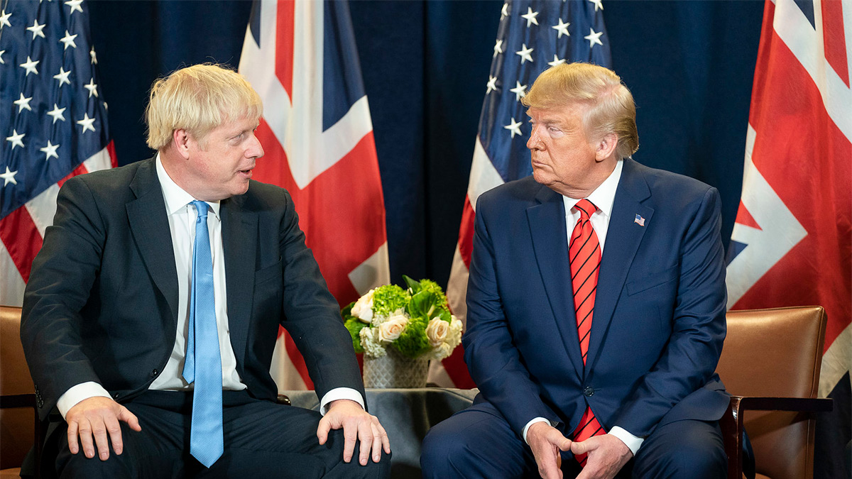 Political retreads - yessterday's men Boris Johnson and Donald Trump