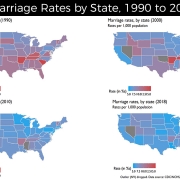 U.S. National Marriage Rates have dropped significantly during past 20 years