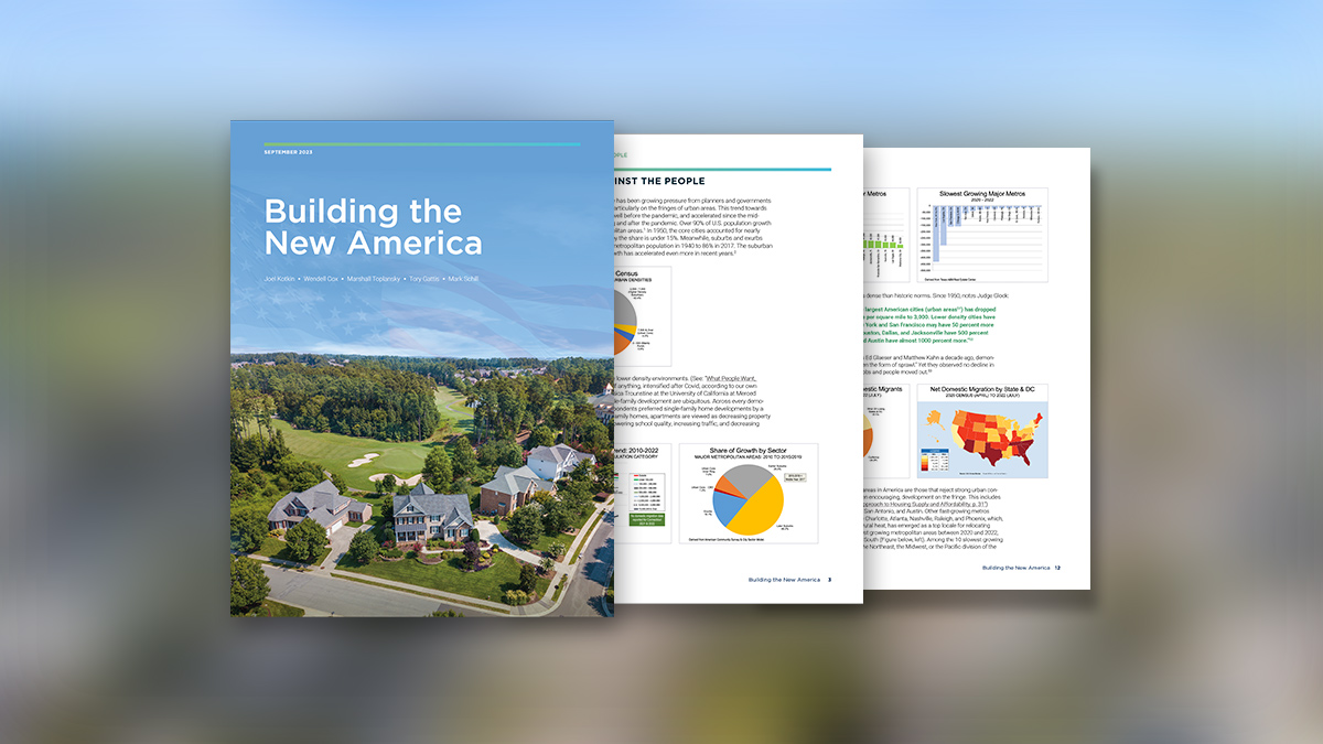 Building the New America, that better addresses the aspirations of most Americans