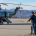 California Governor Newsom walks President Donald Trump to Marine One.