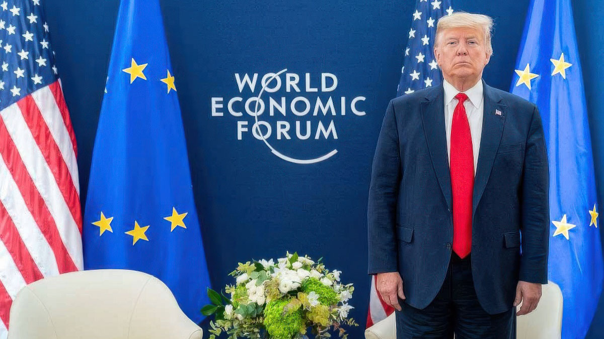 Donald Trump at the World Economic Forum in Europe