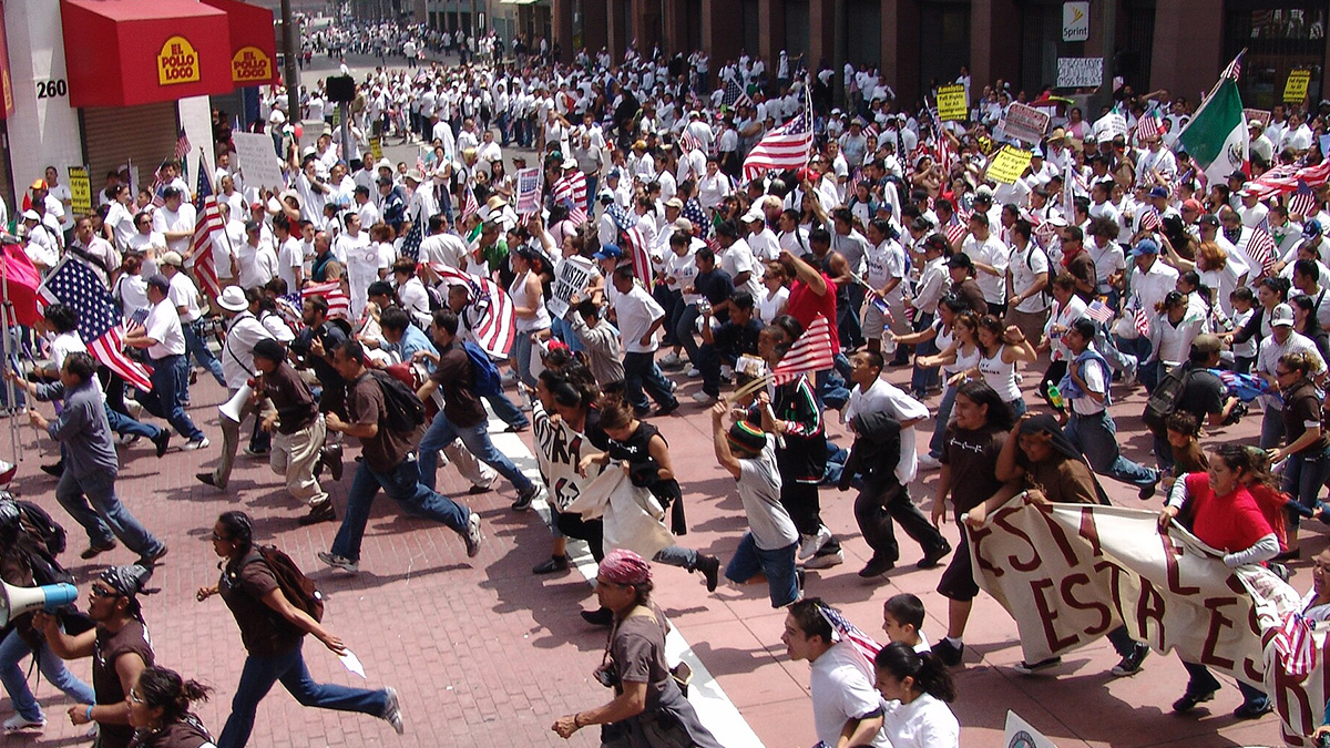 Immigrants rights march, Los Angeles (2006)