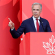 Prime Minister Mark Carney speaks in Ottawa on the occasion of Canada Day.