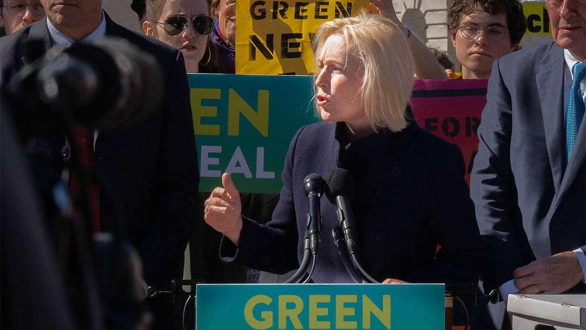 Green New Deal rally