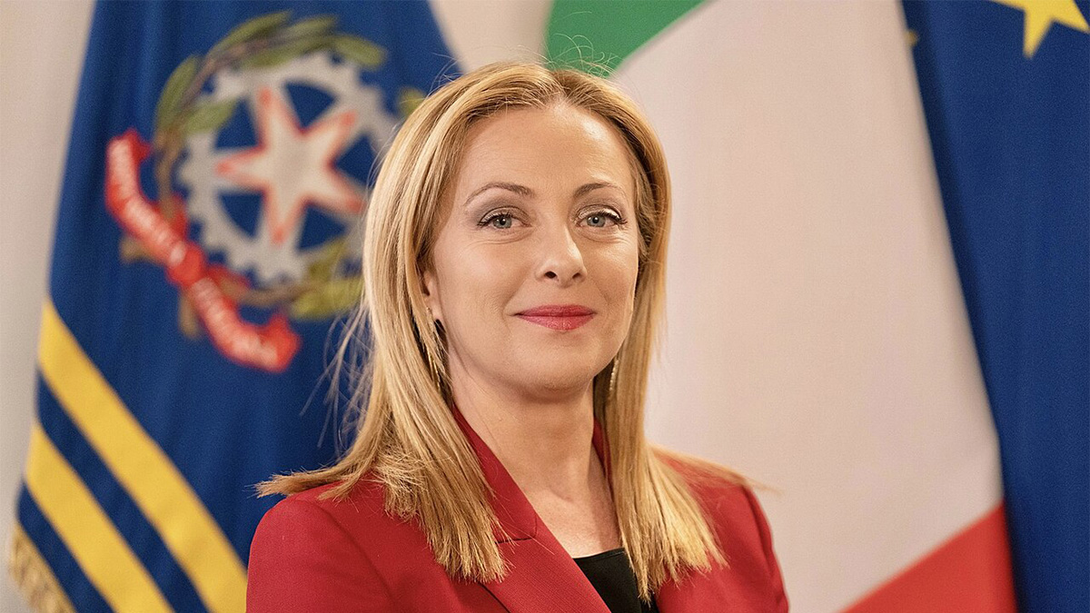 Official portrait of Prime Minister Giorgia Meloni of Italy, 2023